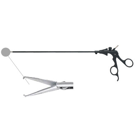 Myoma grasping forceps laparoscopic (5mm x 330mm)
