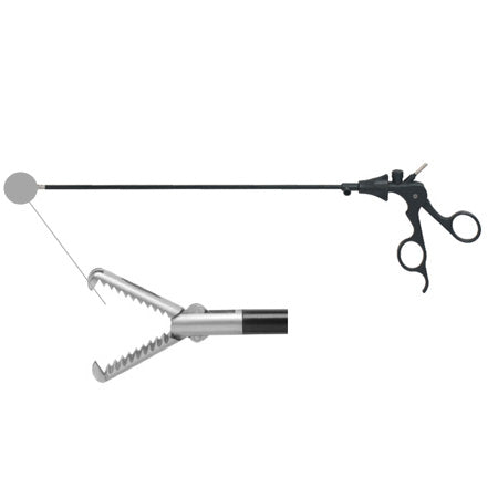 Rat-teeth grasping forceps laparoscopic (5mm x 330mm)