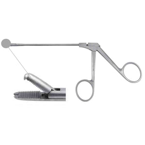 Nasal foreign body forceps with hook